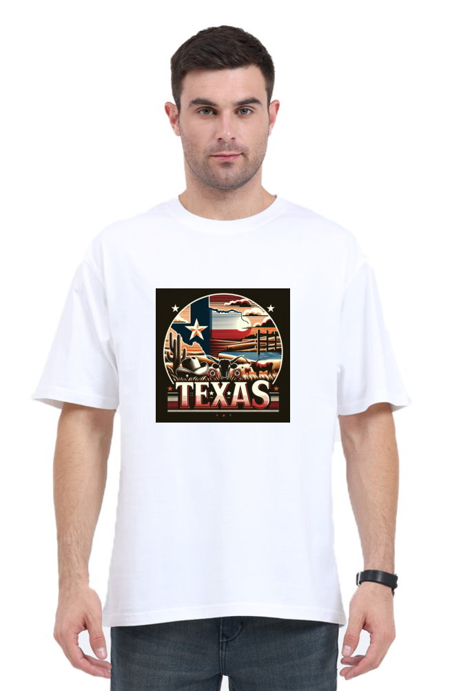 Texas White Oversized T-Shirt