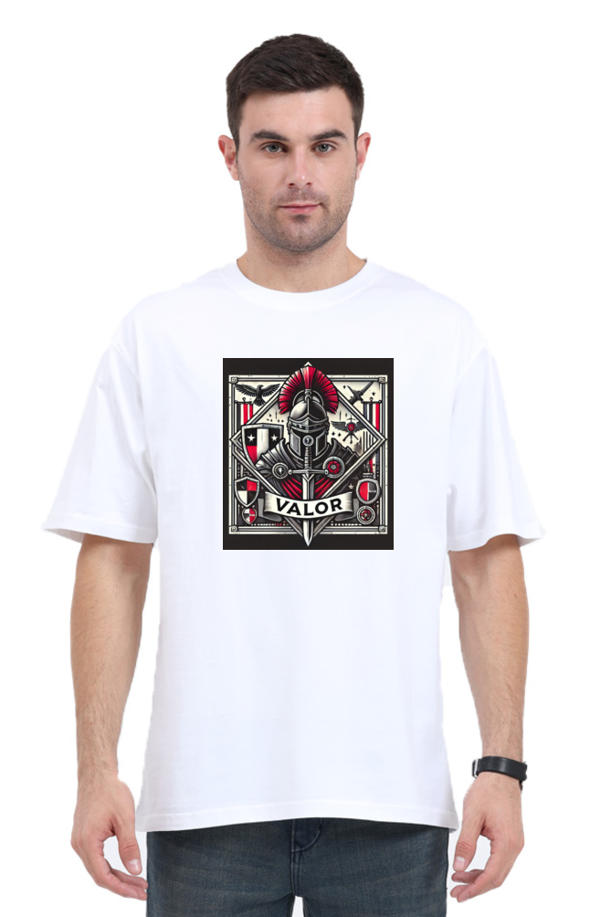 Knight's Valor White Oversized T-Shirt