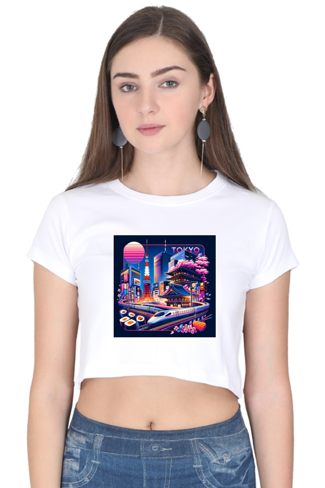 Tokyo White Crop Top