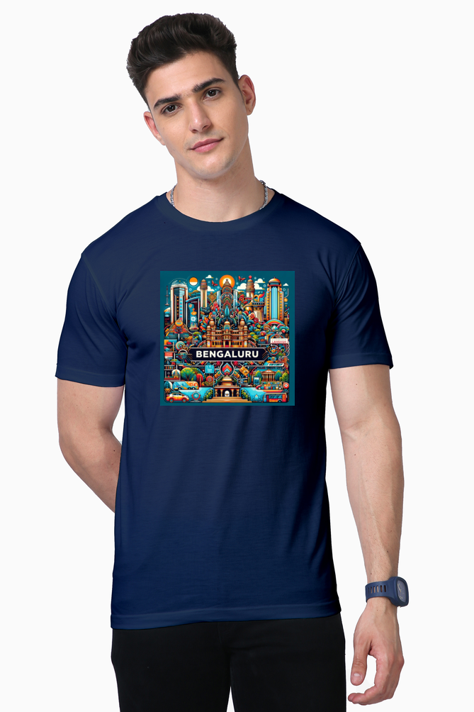 Bengaluru Navy Blue T-Shirt