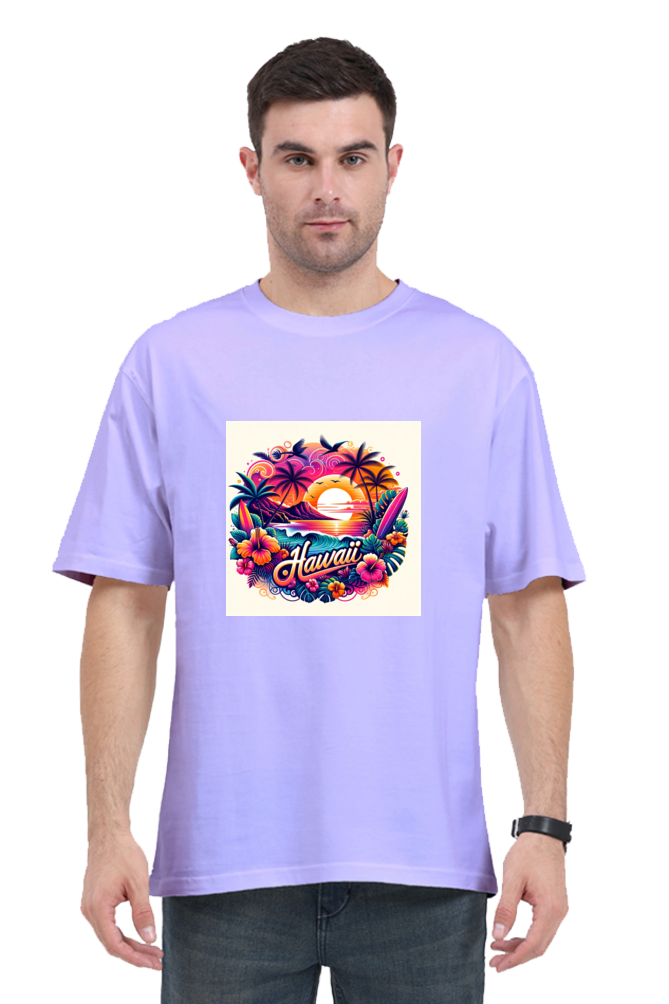 Hawaii Lavender Oversized T-Shirt