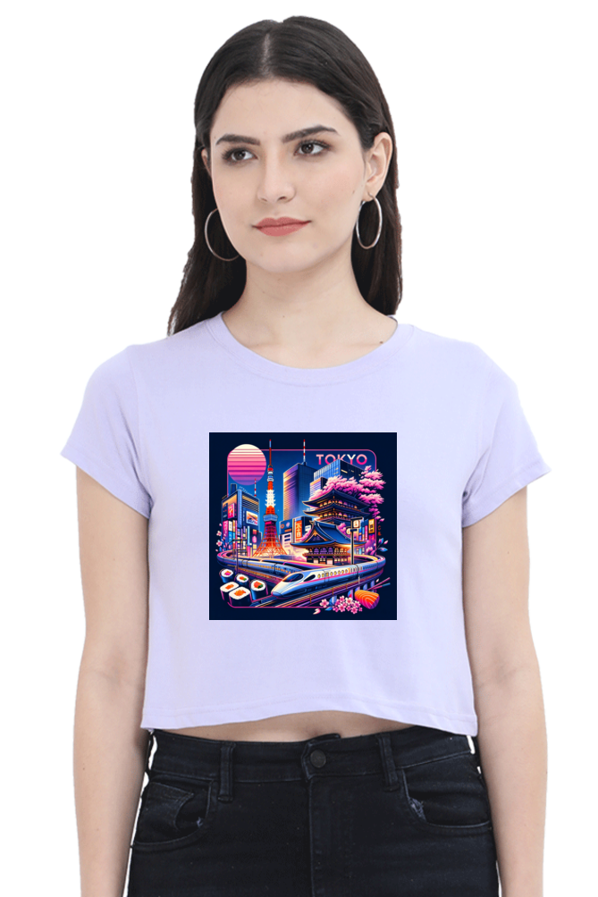 Tokyo Lavender Crop Top