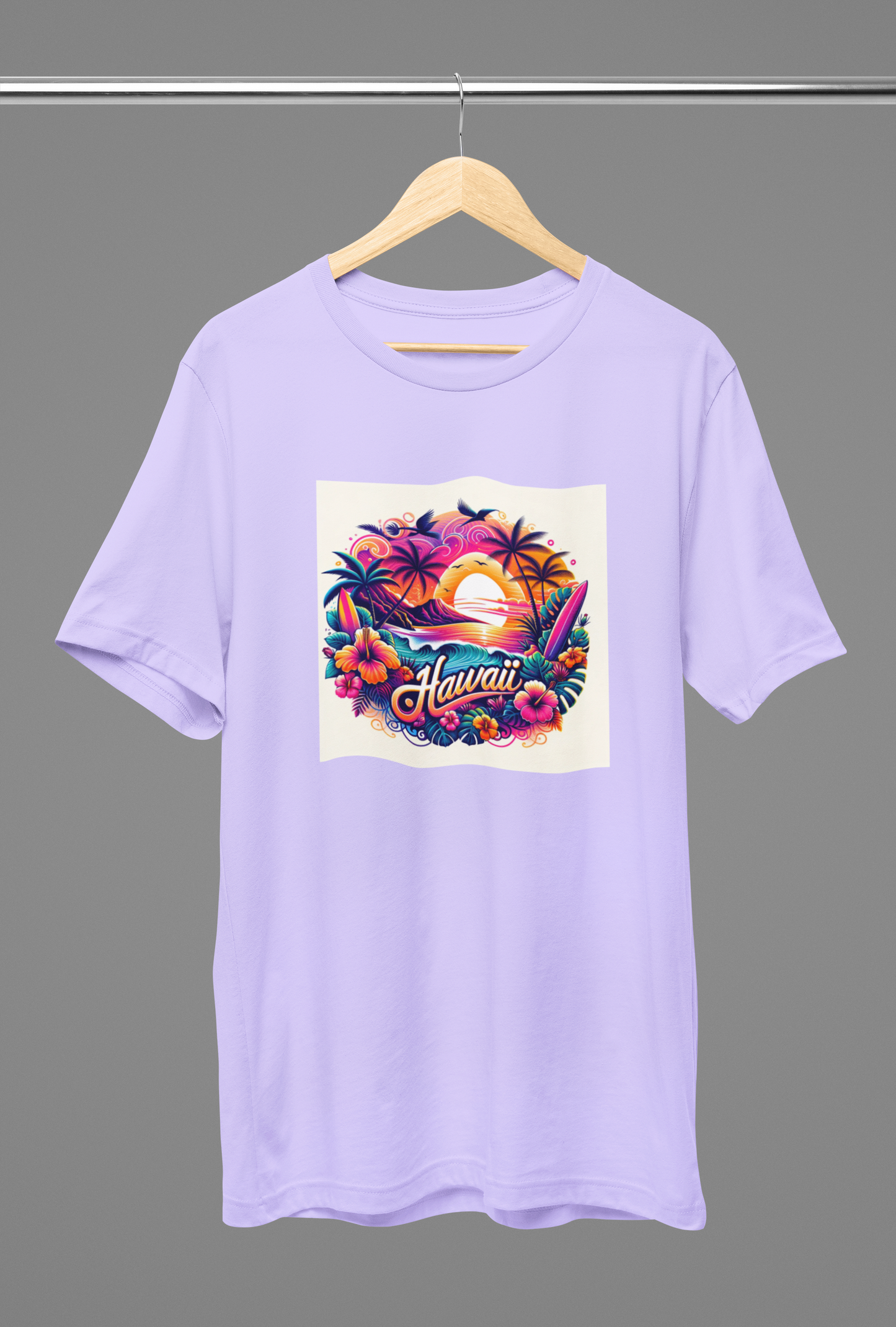 Hawaii Lavender Oversized T-Shirt