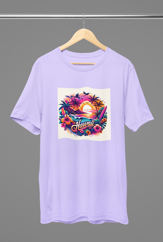 Hawaii Lavender Oversized T-Shirt