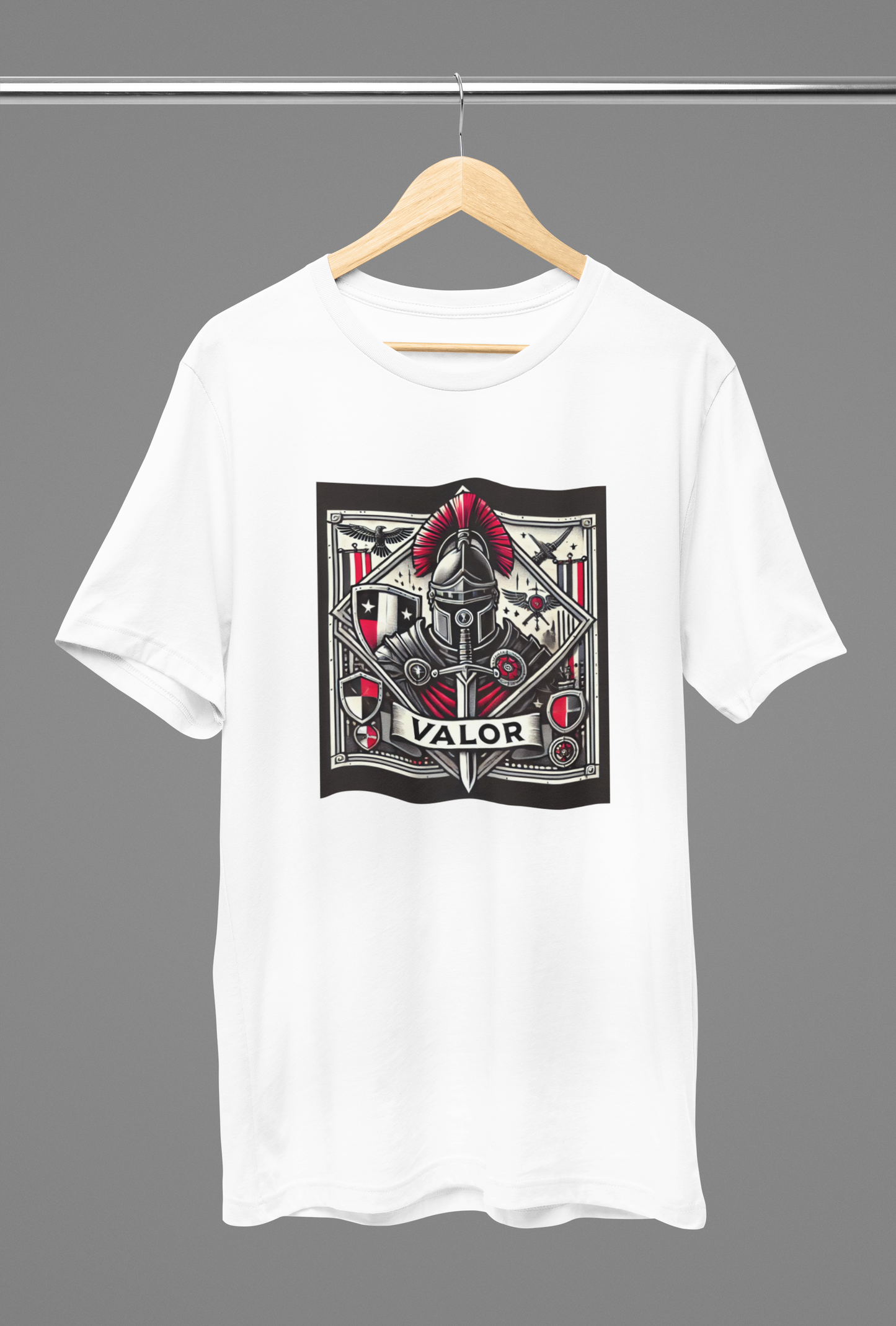 Knight's Valor White Oversized T-Shirt