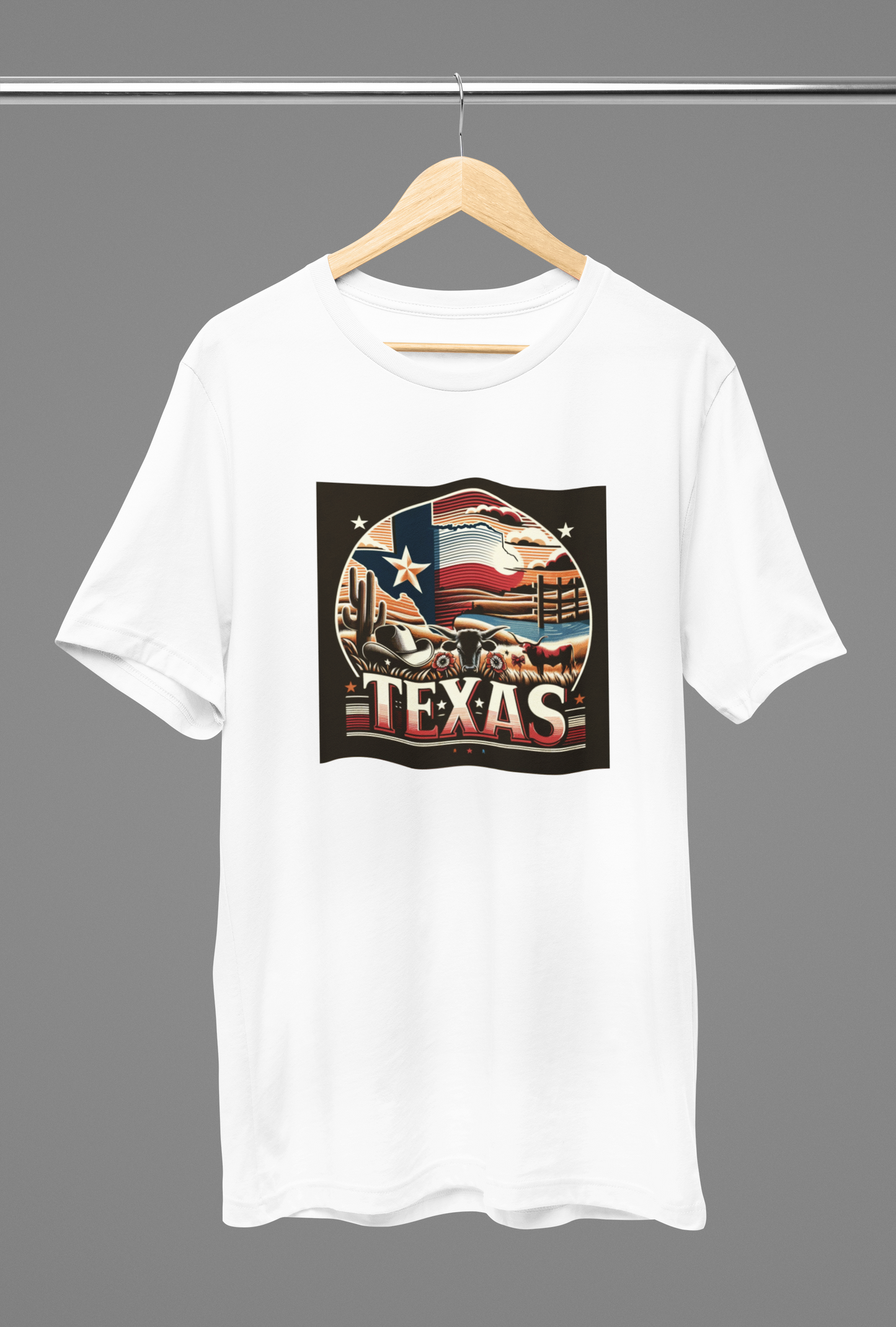 Texas White Oversized T-Shirt