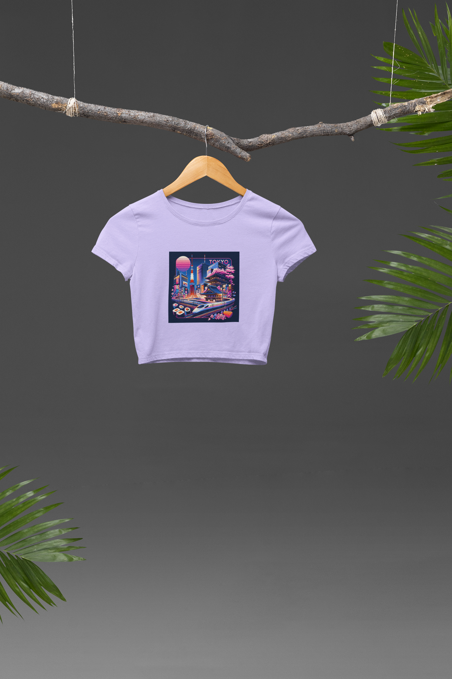 Tokyo Lavender Crop Top