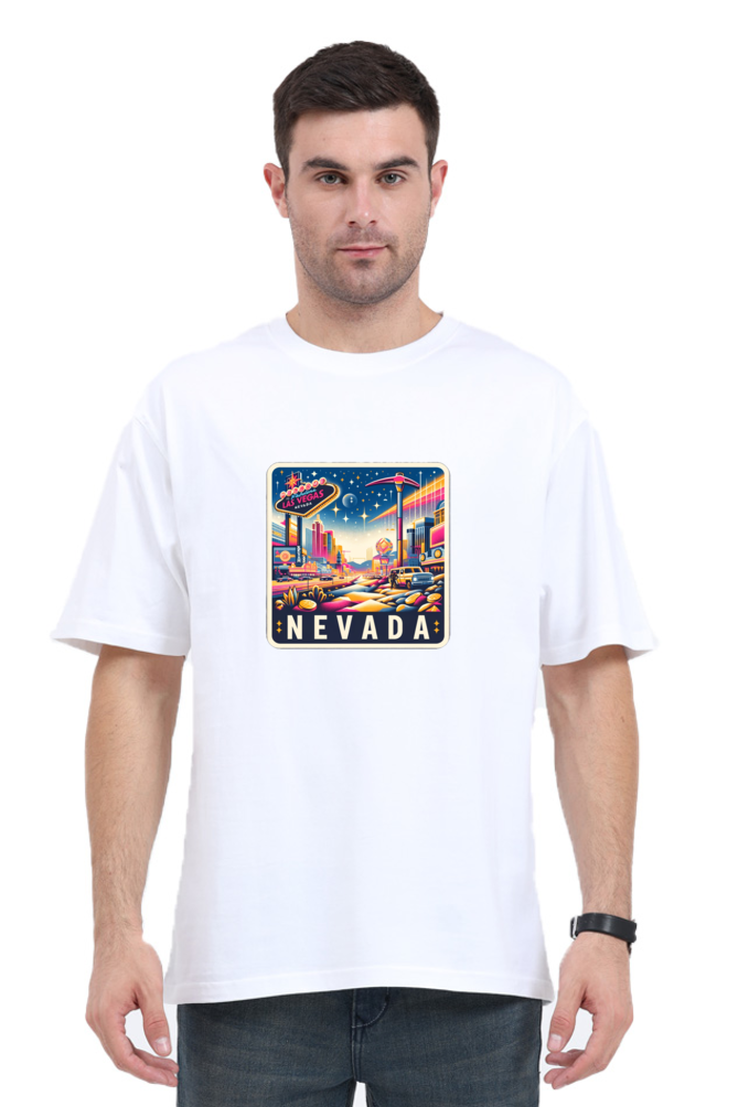 Nevada Oversized White T-Shirt
