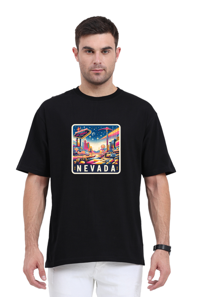 Nevada Oversized Black T-Shirt