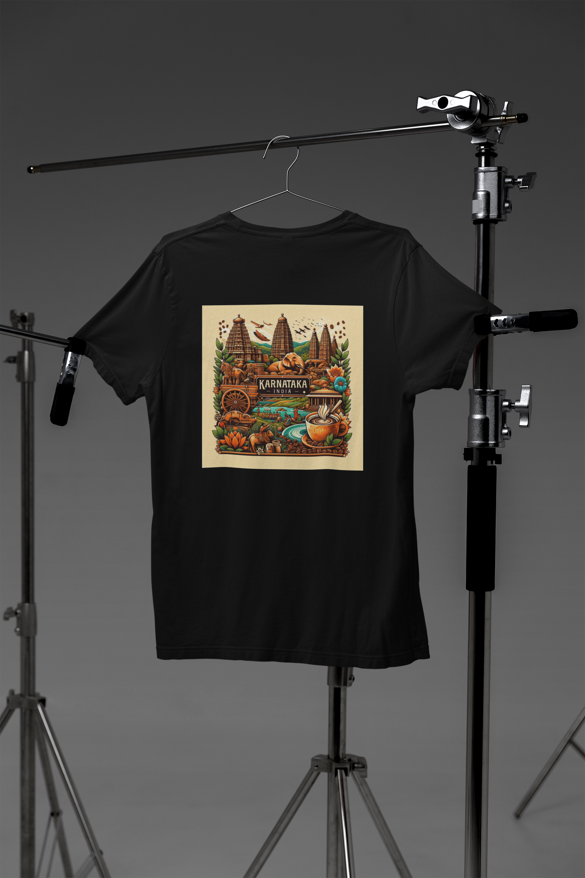Karnataka Black T-Shirt