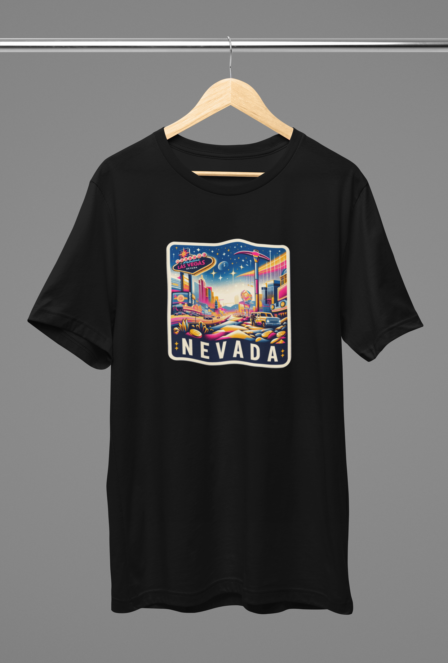 Nevada Oversized Black T-Shirt