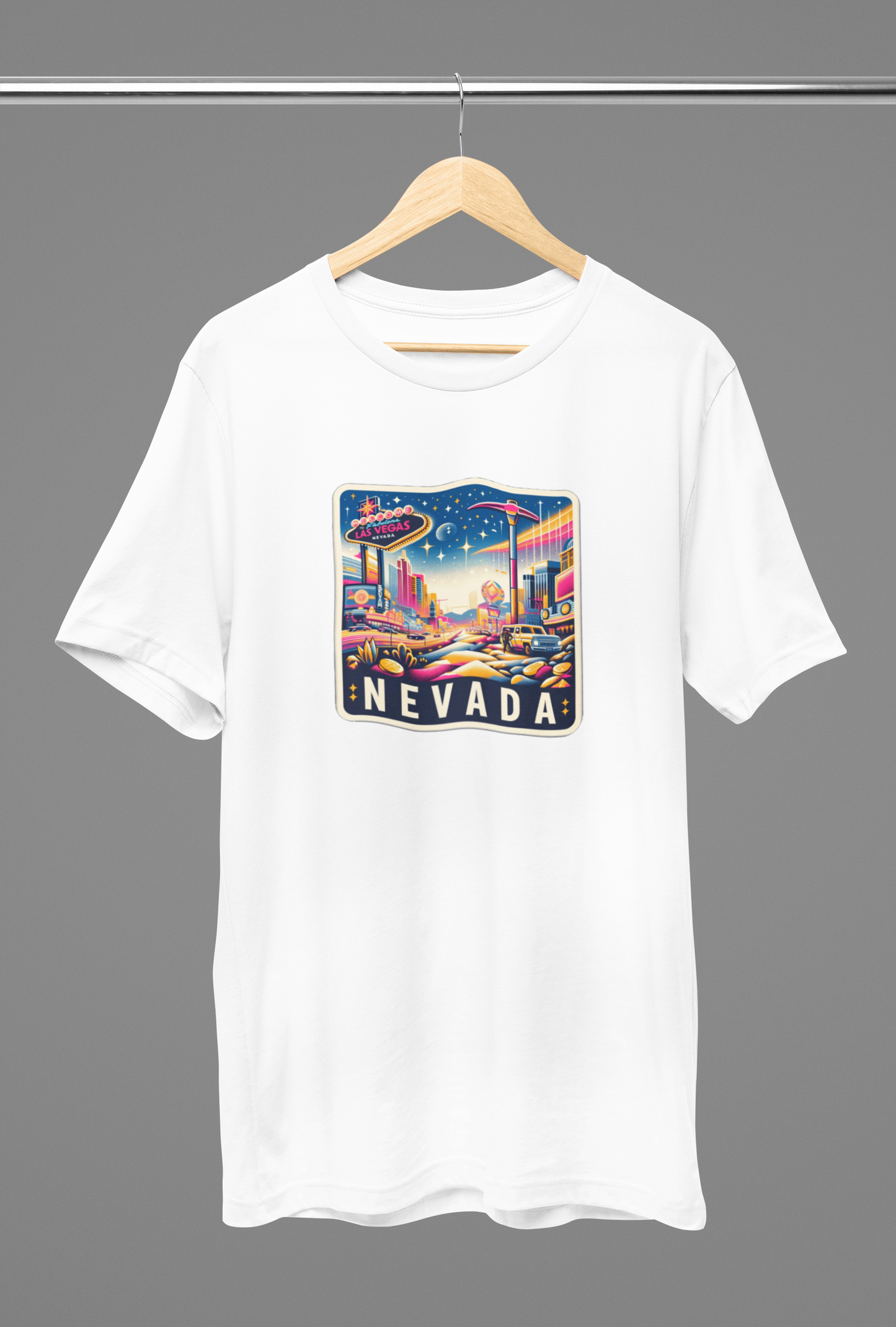 Nevada Oversized White T-Shirt