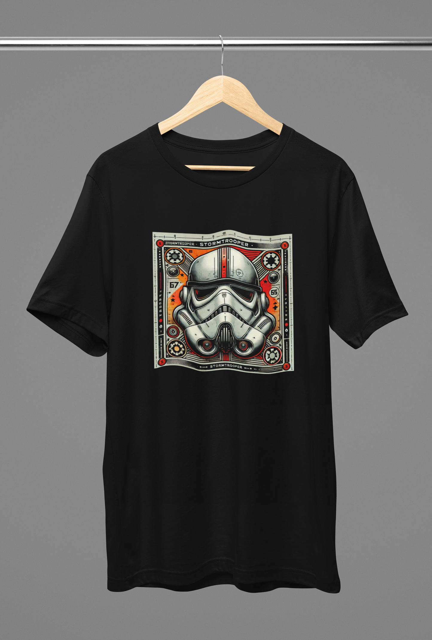 Storm Trooper Black Oversized T-Shirt