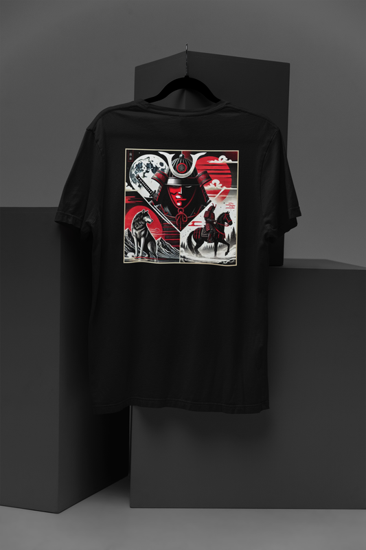 Warrior's Honour Black Oversized T-Shirt